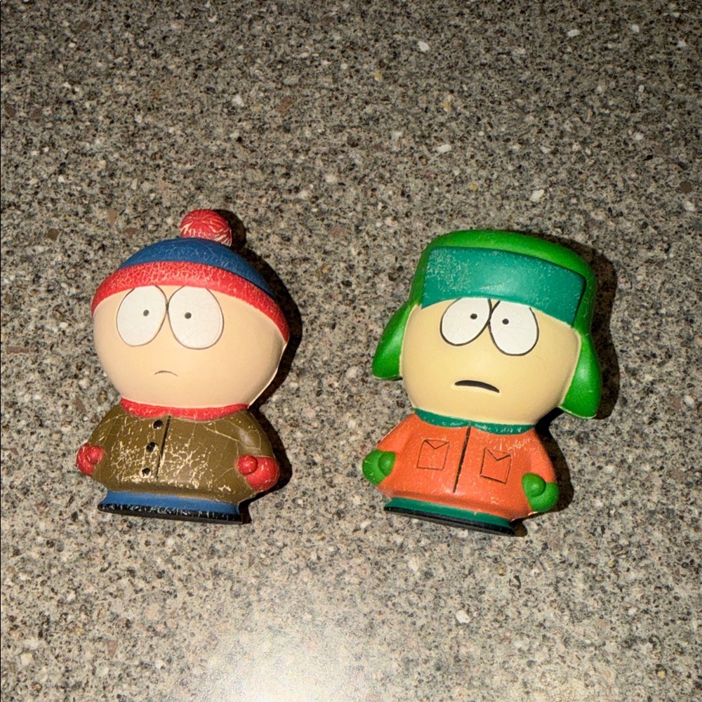 Vintage 1998 south Park squishy characters